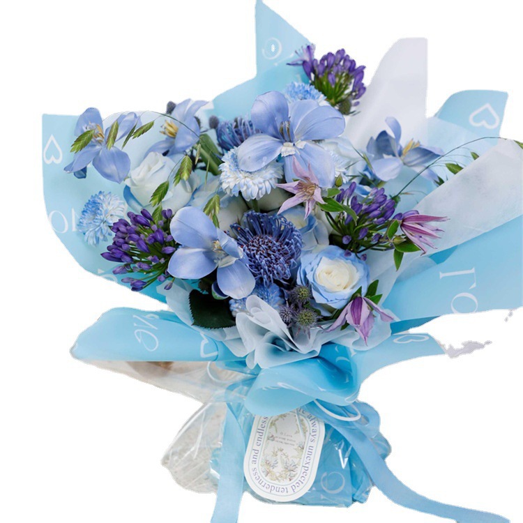 Love Letters Print Design Flower Wrapping Nossa Paper with Waterproof Coating LAETUS