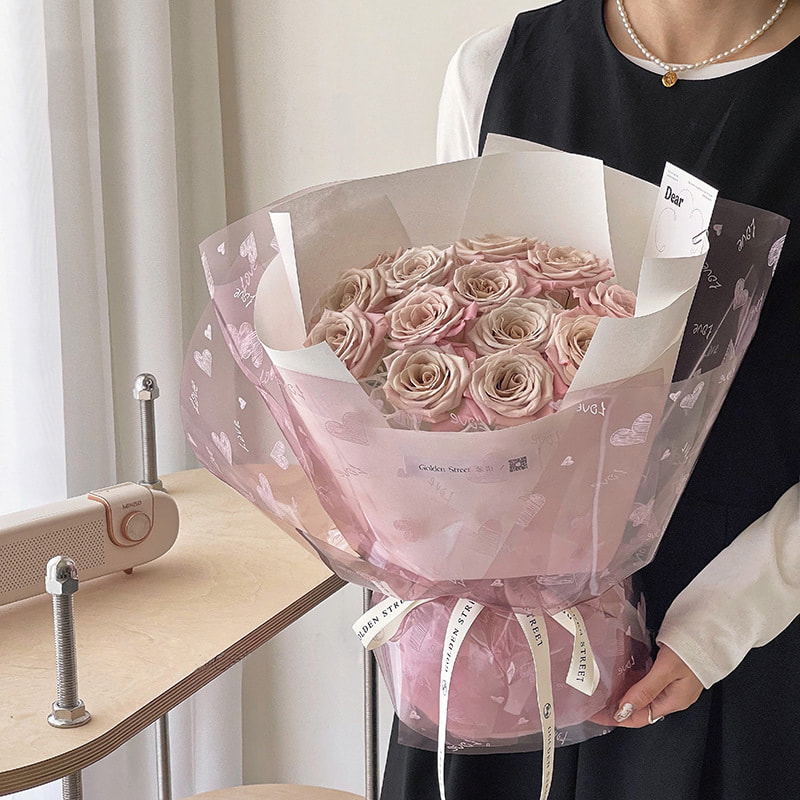 Amor Print Design Floral Packaging Paper IMPERVIUS Crassi Single latus Coated
