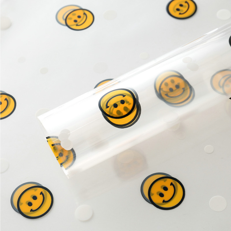 OPP Cellophane Smiling Flower Wrapping Paper