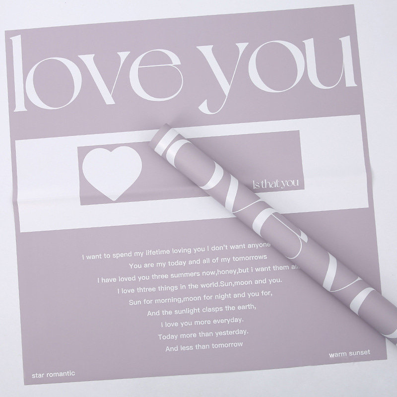 Aeterna Cynthia Bouquet Wrapping Paper
