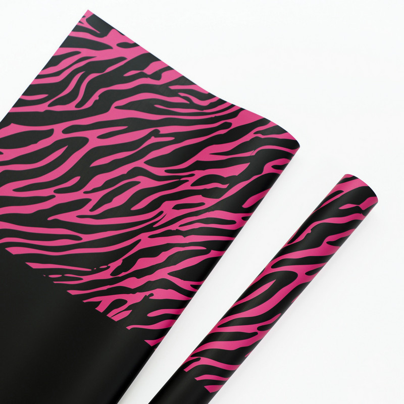 Zebra-print sex-color flos charta involuti