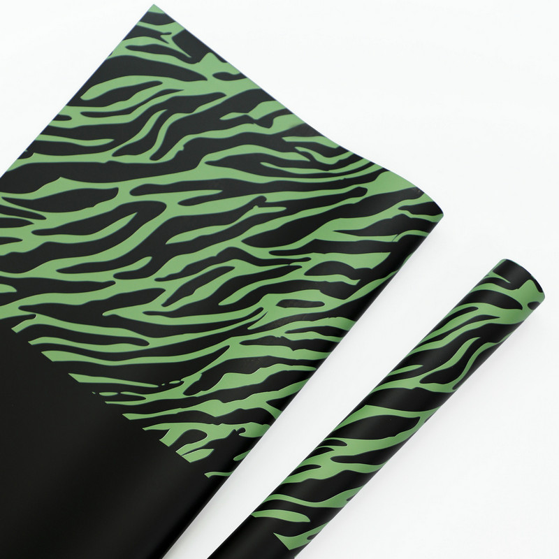 Zebra-print sex-color flos charta involuti