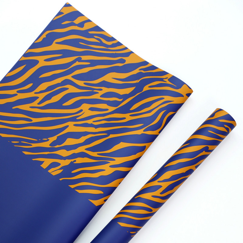 Zebra-print sex-color flos charta involuti