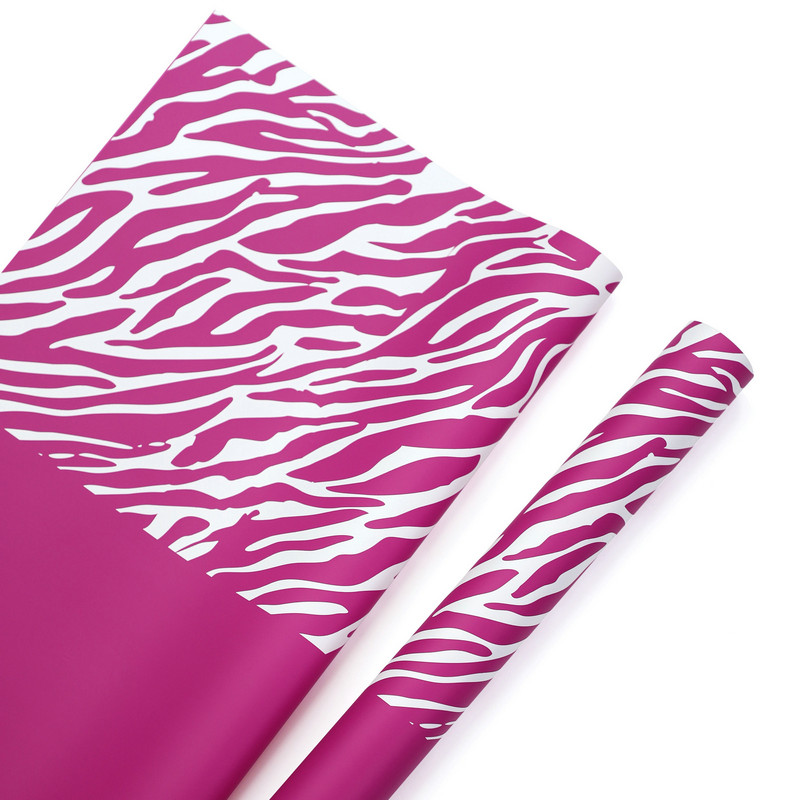 Zebra-print sex-color flos charta involuti