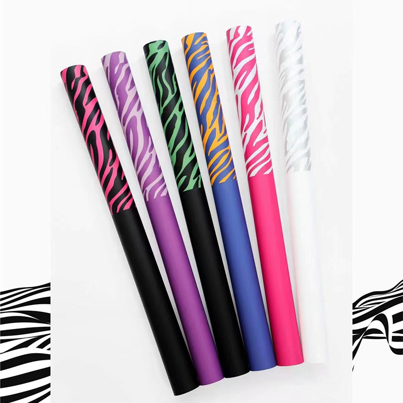 Zebra-print sex-color flos charta involuti
