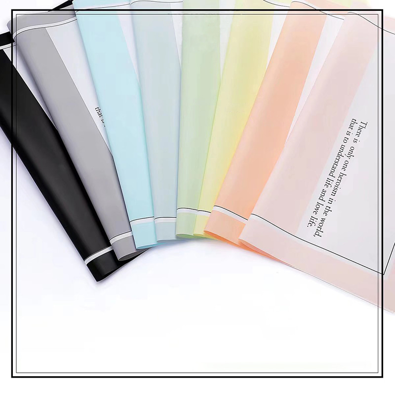 Smooth Lettered Flos Wrapping Paper