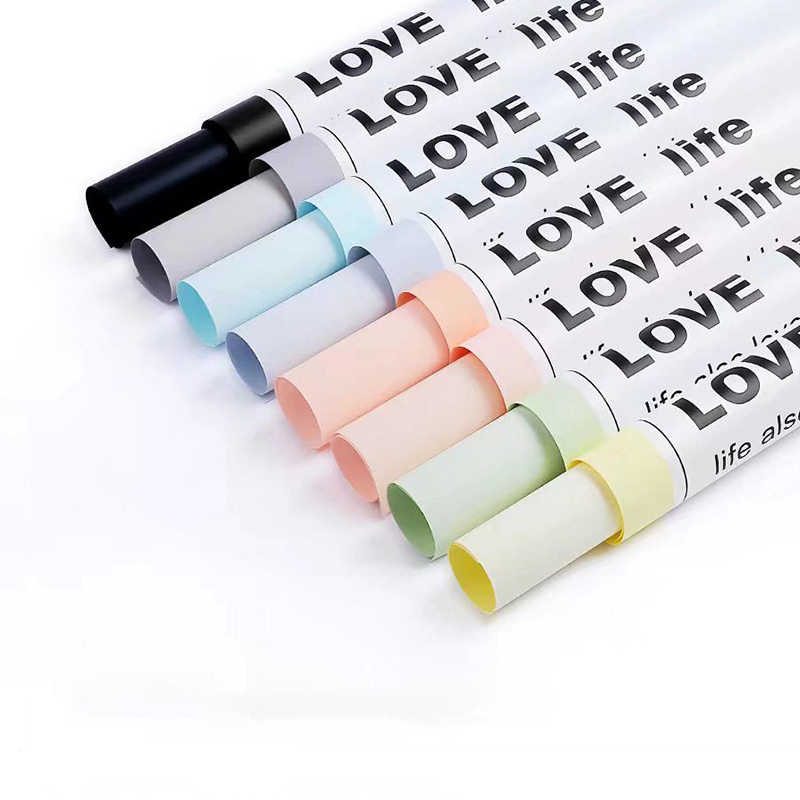 Smooth Lettered Flos Wrapping Paper