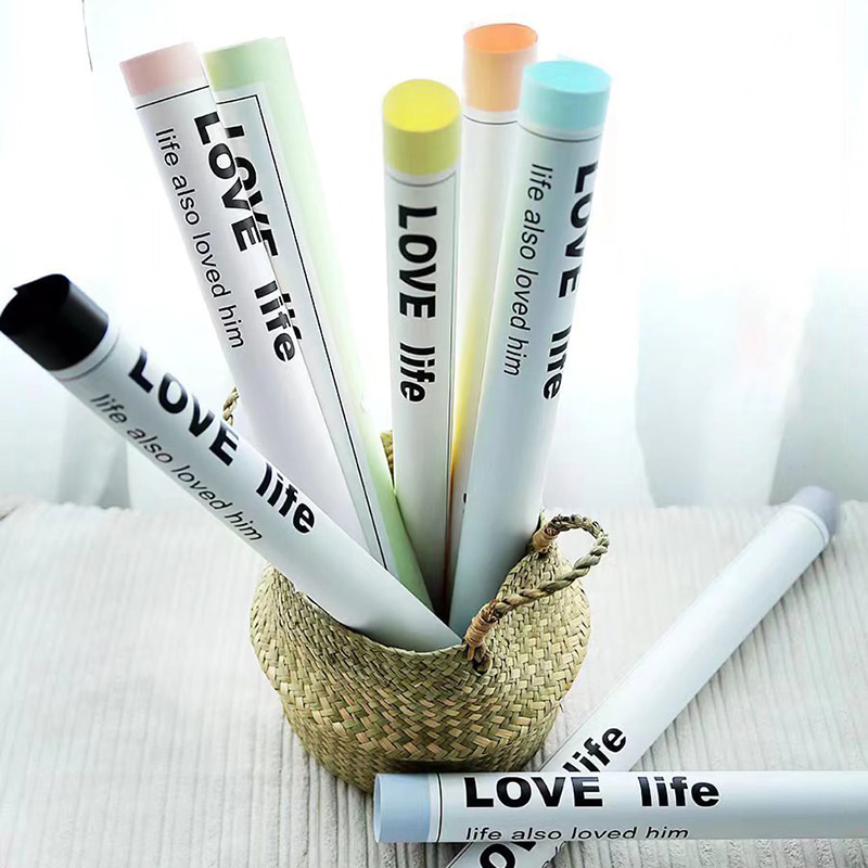 Smooth Lettered Flos Wrapping Paper