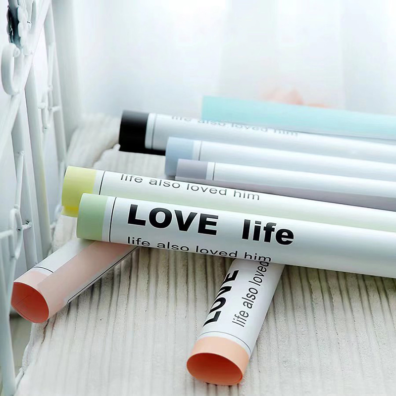 Smooth Lettered Flos Wrapping Paper