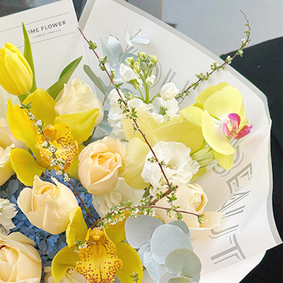 Nova bouquet packaging art charta Anglica
