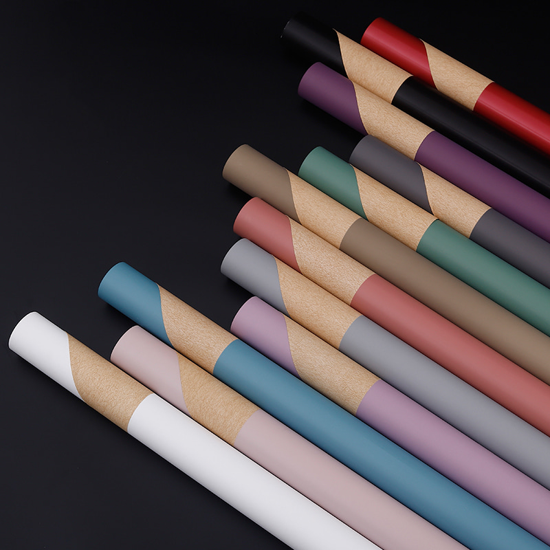 Coreanica solidus-coloris Bouquet Wrapping Paper