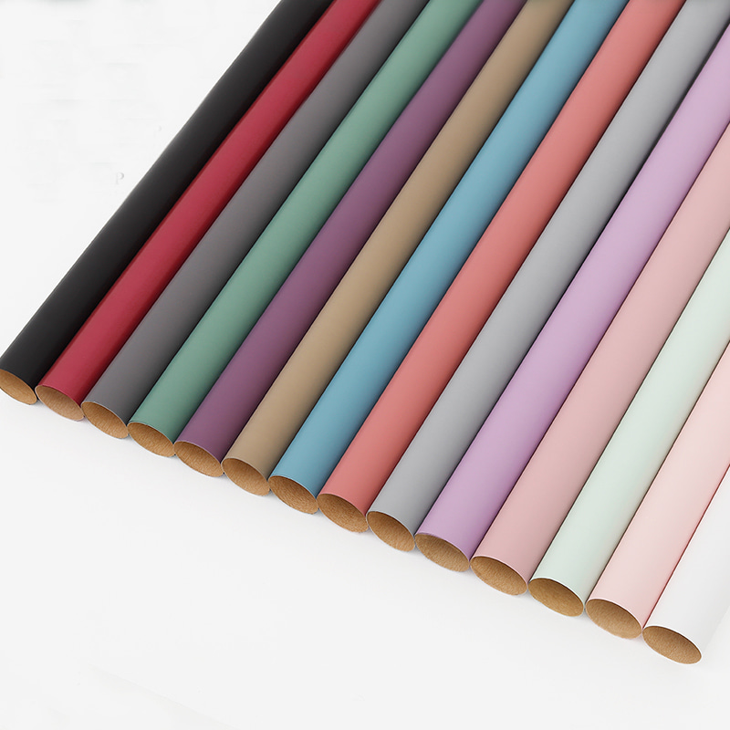 Coreanica solidus-coloris Bouquet Wrapping Paper