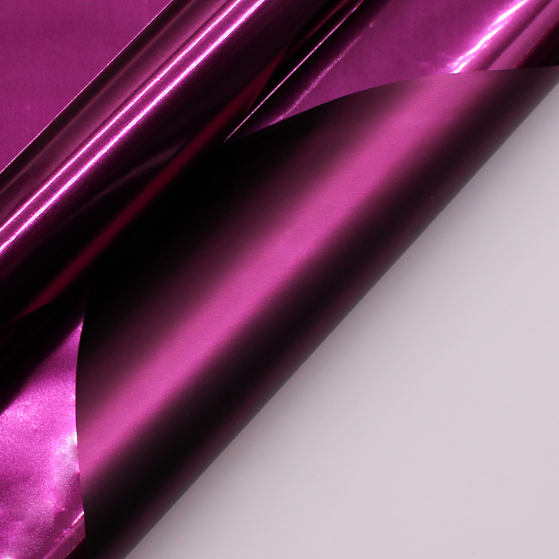 Duplex postesque vibrans metallicam film Bouquet Wrapping Paper