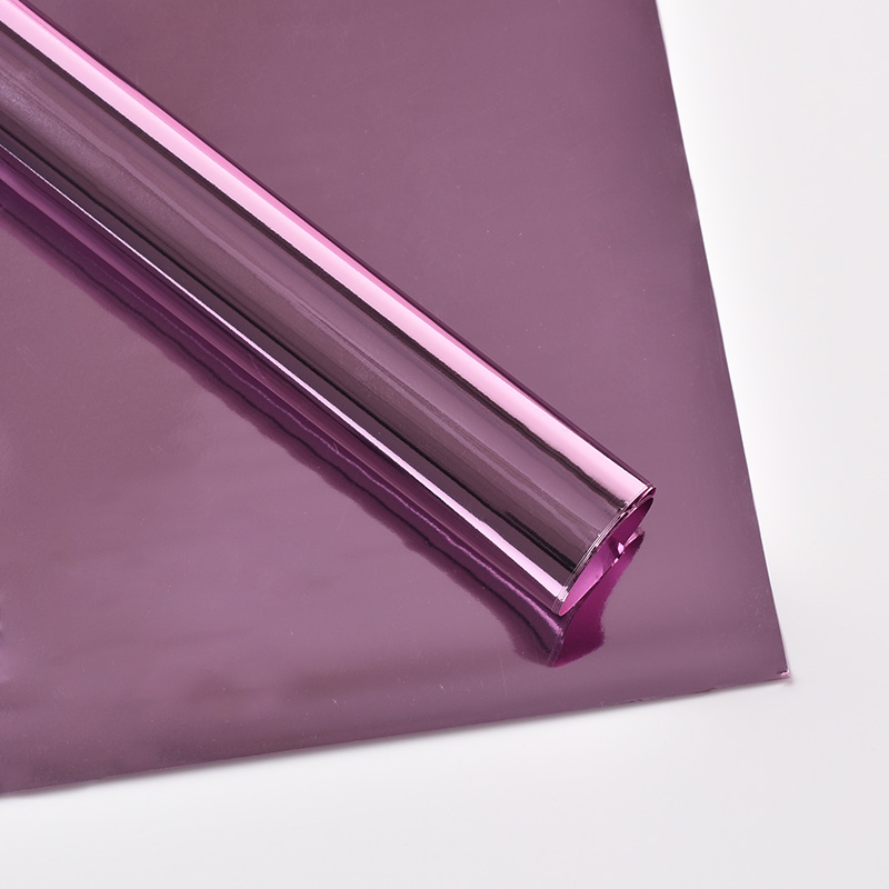 Duplex postesque vibrans metallicam film Bouquet Wrapping Paper