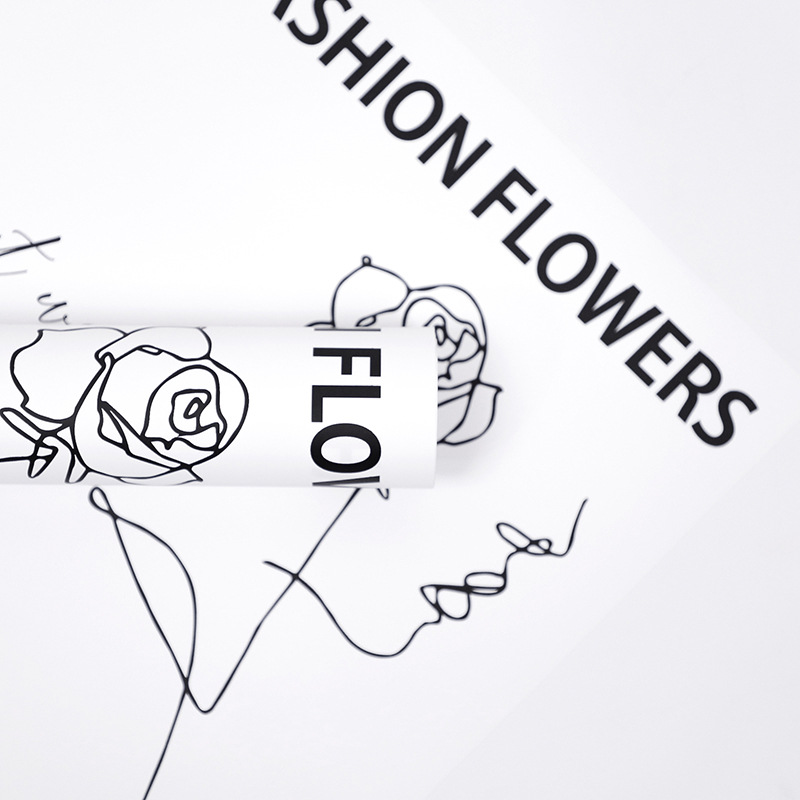 Flos Amoris Bouquet charta involuti rosae exemplum