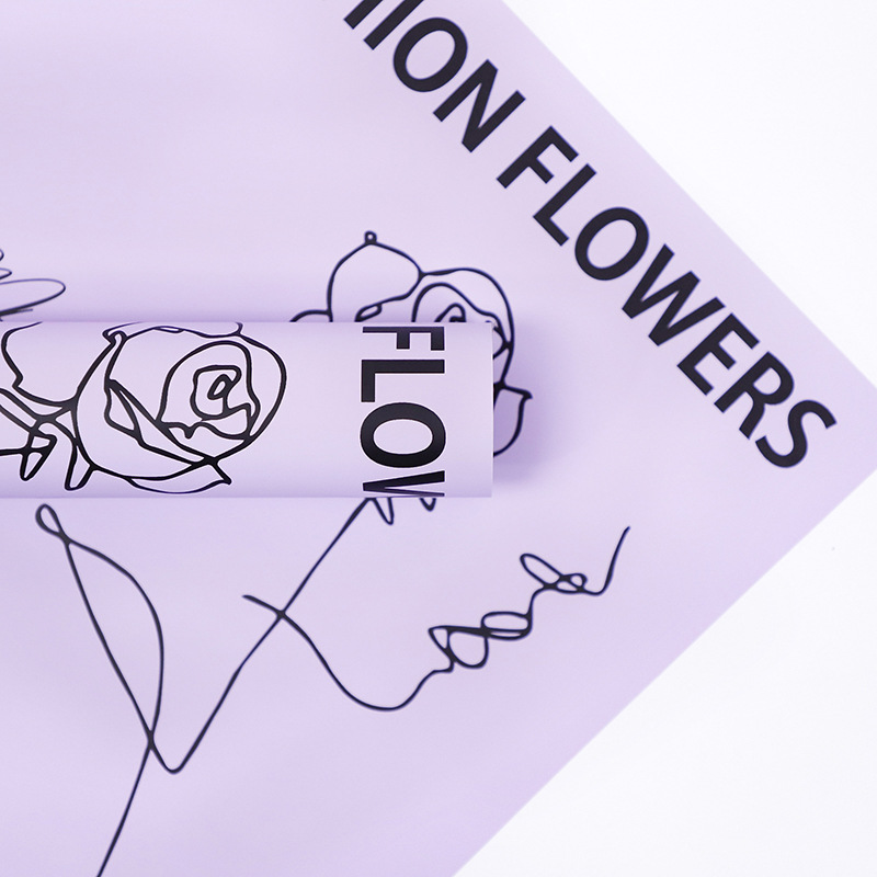 Flos Amoris Bouquet charta involuti rosae exemplum