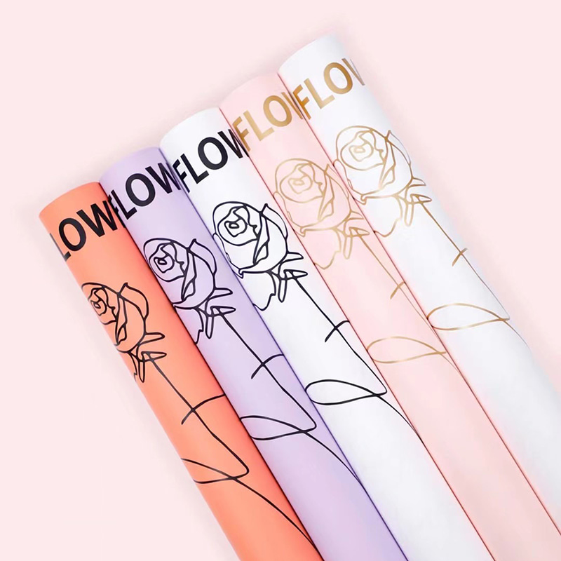Flos Amoris Bouquet charta involuti rosae exemplum